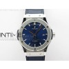 Classic Fusion 42mm SS WWF 11 Best Edition Blue Dial On Blue Gummy Strap Asian HB1112