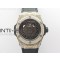 Big Bang Sang Bleu RG Ti Crystal Case Bezel WWF 11 Best Edition Black Skeletonal Dial On Black Gummy Strap Asian HB1213 V2