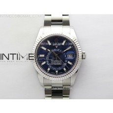 [ZF공장]스카이드웰러 블루Sky-Dweller 326934 904L SS ZF 11 Best Edition Blue Dial on SS Bracelet Asian 2824