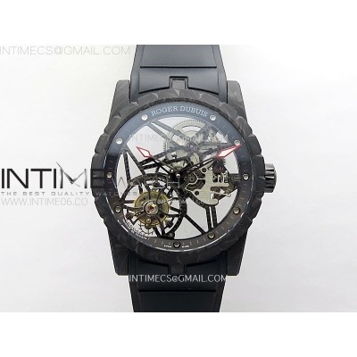 Excalibur Rddbex0393 FC BBR Best Edition Skeleton Dial on Black Rubber Strap A2136 Tourbillon V4