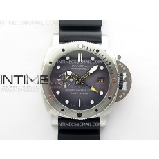 [VS공장] 파네라이 섭머저블 PAM1323 44미리 그레이다이얼 블랙러버스트랩PAM1323 Y GMT VSF 11 Best Edition Dark Gray Dial on Black Rubber Strap P9011