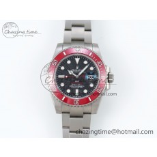 [VS공장]롤렉스 서브마리너 DIW Red Ceramic Bezel Black Carbon Dial on Sandblasted Bracelet VS3135