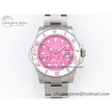 [VS공장]롤렉스 서브마리너 DIW Sandblasted  Pink Dial White Ceramic Bezel VS3135