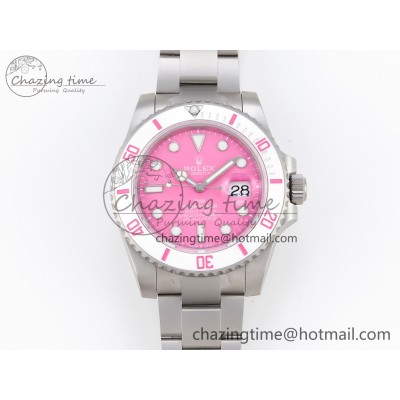 [VS공장]롤렉스 서브마리너 DIW Sandblasted  Pink Dial White Ceramic Bezel VS3135