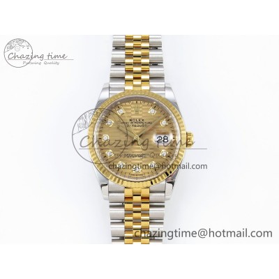 [Clean공장]롤렉스 데이저스트 36mm YG Textured Diamonds Dial on SS/YG Jubilee Bracelet VR3235