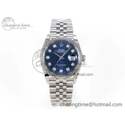 [Clean공장]롤렉스 데이저스트 36mm 126234 Blue Textured Diamonds Dial on Jubilee Bracelet VR3235