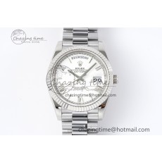 [GM공장]롤렉스 데이데이트 40 White Dial Roman Markers on President Bracelet A2836