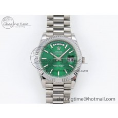 [GM공장]롤렉스 데이데이트 40 Light Green Stick Dial on President Bracelet VR2836 V3 (텅스텐)