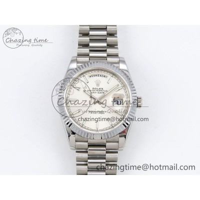 [GM공장]롤렉스 데이데이트 40 Silver Stick Dial on President Bracelet VR2836 V3 (텅스텐)