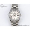 [GM공장]롤렉스 데이데이트 40 White Textured Roman Dial on President Bracelet VR2836 V3 (텅스텐)