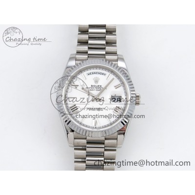 [GM공장]롤렉스 데이데이트 40 White Big Roman Dial on President Bracelet VR2836 V3 (텅스텐)