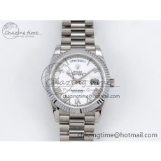 [GM공장]롤렉스 데이데이트 40 White Roman Dial on President Bracelet VR2836 V3 (텅스텐)