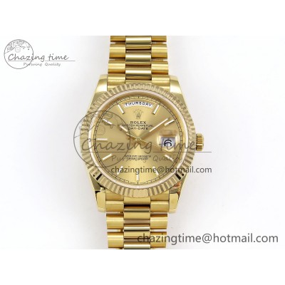 [GM공장]롤렉스 데이데이트 40 YG Stick Dial on President Bracelet VR2836 (텅스텐)