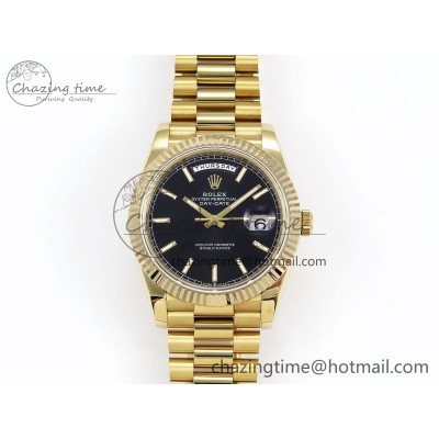 [GM공장]롤렉스 데이데이트 40 Black Stick Dial on President Bracelet VR2836 (텅스텐)