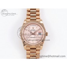 [GM공장]롤렉스 데이데이트 40 RG Pink Stripe Dial on President Bracelet VR2836 V3 (텅스텐)