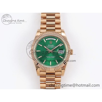 [GM공장]롤렉스 데이데이트 40 RG Green Stick Dial on President Bracelet VR2836 V3 (텅스텐)