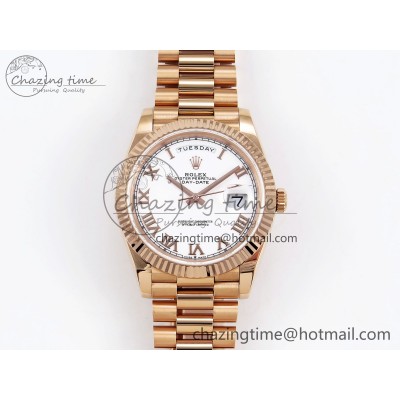 [GM공장]롤렉스 데이데이트 40 RG Roman Dial on President Bracelet VR2836 V3 (텅스텐)