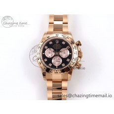 [Q공장]롤렉스 데이토나 126505 Black/RG Diamonds Dial on RG Bracelet SH4131 (텅스텐)