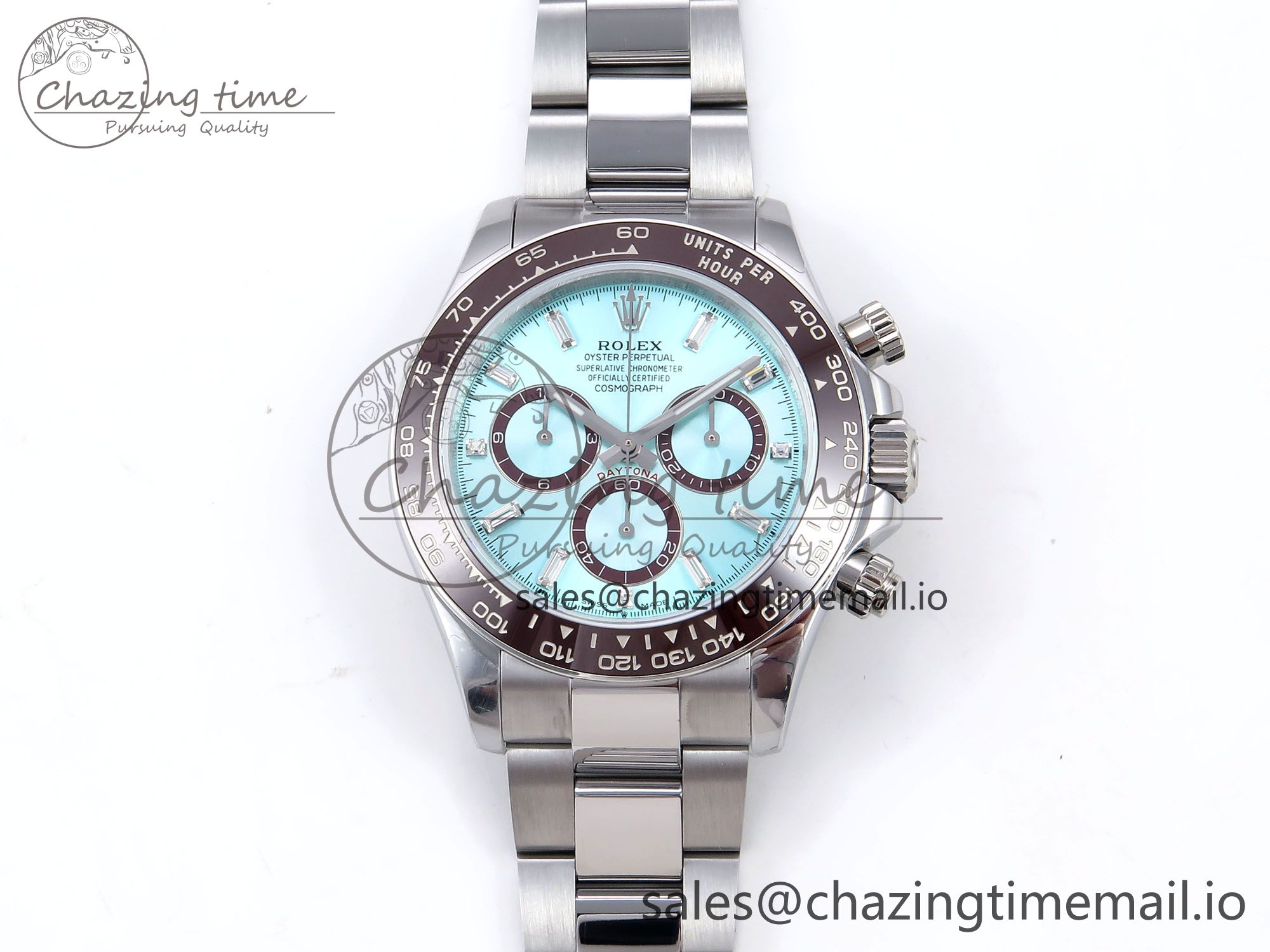 [Q공장]롤렉스 데이토나 126506 Ice Blue Dial Crystal Marker on SS Bracelet SH4131 V6 (텅스텐)