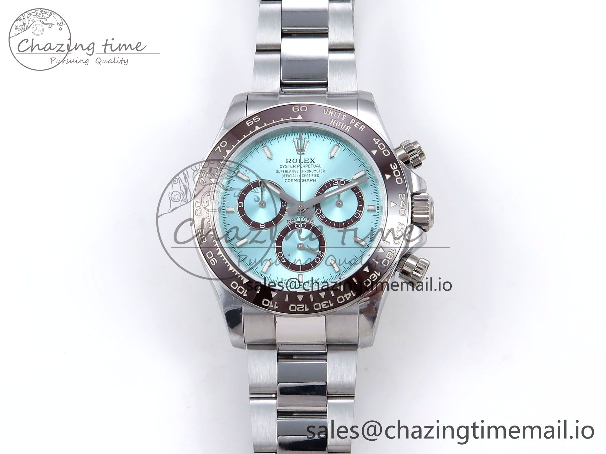 [Q공장]롤렉스 데이토나 126506 Ice Blue Dial Lume Marker on SS/YG Bracelet SH4131 V6 (텅스텐)