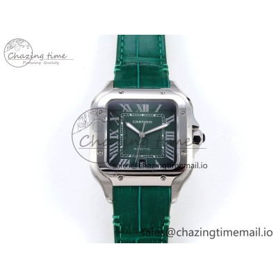 [AF공장]까르띠에 산토스 40mm Green Dial on Green Leather Strap MIYOTA 9015