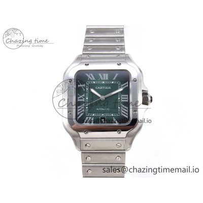 [AF공장]까르띠에 산토스 40mm Green Dial on SS SmartLinks Bracelet MIYOTA 9015