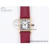 [AF공장]까르띠에 탱크머스트 RG 22mm White Dial on Red Fabric Strap Ronda Quartz