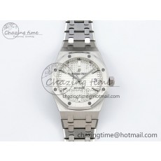 [ZF공장] 로얄오크 15450 화이트 다이얼 37mm 15450 SS ZF 1:1 Best Edition White Textured Dial on SS Bracelet SA3120 Super Clone