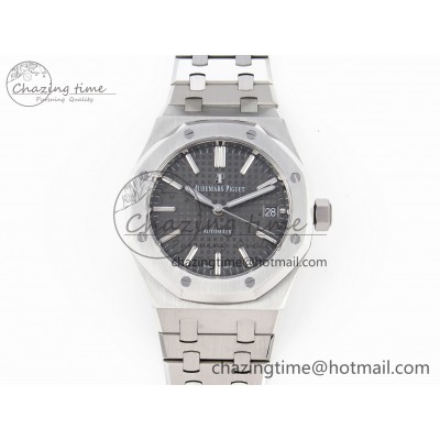 [APS공장] 로얄오크 15450 그레이 다이얼 37mm 15450 SS APSF 1:1 Best Edition Gray Textured Dial on SS Bracelet SA3120 Super Clone