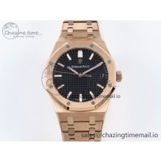 [APS공장] 로얄오크 15500 블랙 다이얼 로즈골드 금통 41mm 15500 RG APSF 1:1 Best Edition Black Dial on RG Bracelet SA4302 Super Clon