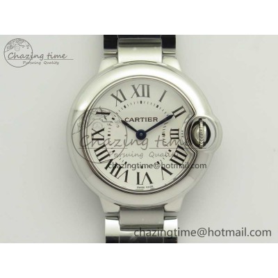 [AF공장]까르띠에 발롱블루 28mm White Dial on SS Bracelet Ronda Quartz