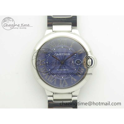 [AF공장]까르띠에 발롱블루 42mm Blue Texture Dial on SS Bracelet A2892