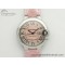 [AF공장]까르띠에 발롱블루 33mm Pink Textured Dial on Pink Leather Strap SEIKO NH05A