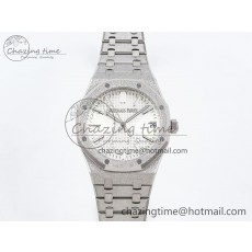 [APS공장] 로얄오크 15500 프로스티드다이아 화이트 다이얼 41mm 15500 SS APSF 1:1 Best Edition White Textured Dial on SS Bracelet SA4302 Super Clone