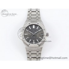 [APS공장] 로얄오크 15500 프로스티드다이아 그레이 다이얼 41mm 15500 SS APSF 1:1 Best Edition Grey Textured Dial on SS Bracelet SA4302 Super Clone