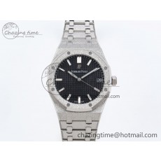 [APS공장] 로얄오크 15500 프로스티드다이아 블랙 다이얼 41mm 15500 SS APSF 1:1 Best Edition Black Textured Dial on SS Bracelet SA4302 Super Clone