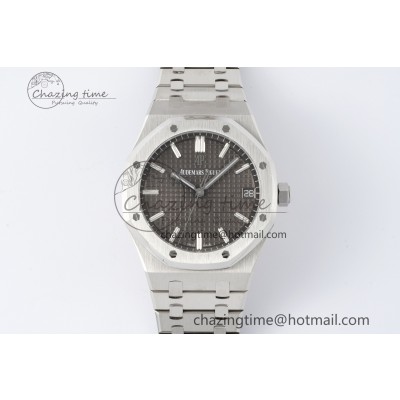 [ZF공장] 로얄오크 15500 그레이 다이얼 41mm 15500 SS ZF 1:1 Best Edition Gray Textured Dial on SS Bracelet A4302 Super Clone V3