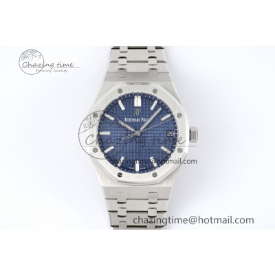 [ZF공장] 로얄오크 15500 블루 다이얼 41mm 15500 SS ZF 1:1 Best Edition Blue Textured Dial on SS Bracelet A4302 Super Clone V3