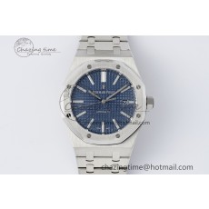 [APS공장] 로얄오크 15400 블루 다이얼 41mm 15400 SS APSF 1:1 Best Edition Blue Textured Dial on SS Bracelet A3120 Super Clone V3