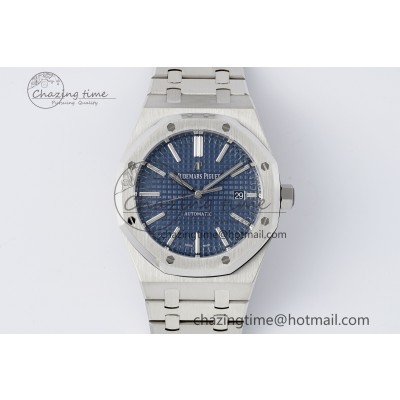 [APS공장] 로얄오크 15400 블루 다이얼 41mm 15400 SS APSF 1:1 Best Edition Blue Textured Dial on SS Bracelet A3120 Super Clone V3