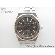 [ZF공장] 로얄오크 15400 그레이 다이얼 41mm 15400 SS ZF 1:1 Best Edition Gray Textured Dial on SS Bracelet SA3120 Super Clone