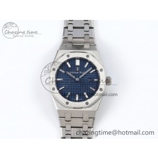 [ZF공장] 로얄오크 67651 블루 다이얼 33mm67651 SS ZF 1:1 Best Edition Blue Textured Dial on SS Bracelet RONDA Quartz