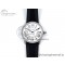 [AF공장]까르띠에 롱드솔로 42mm White Dial Diamonds Bezel on Black Black Strap MIYOTA 9015