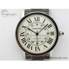 [AF공장]까르띠에 롱드솔로 42mm White Dial on SS Bracelet MIYOTA 9015