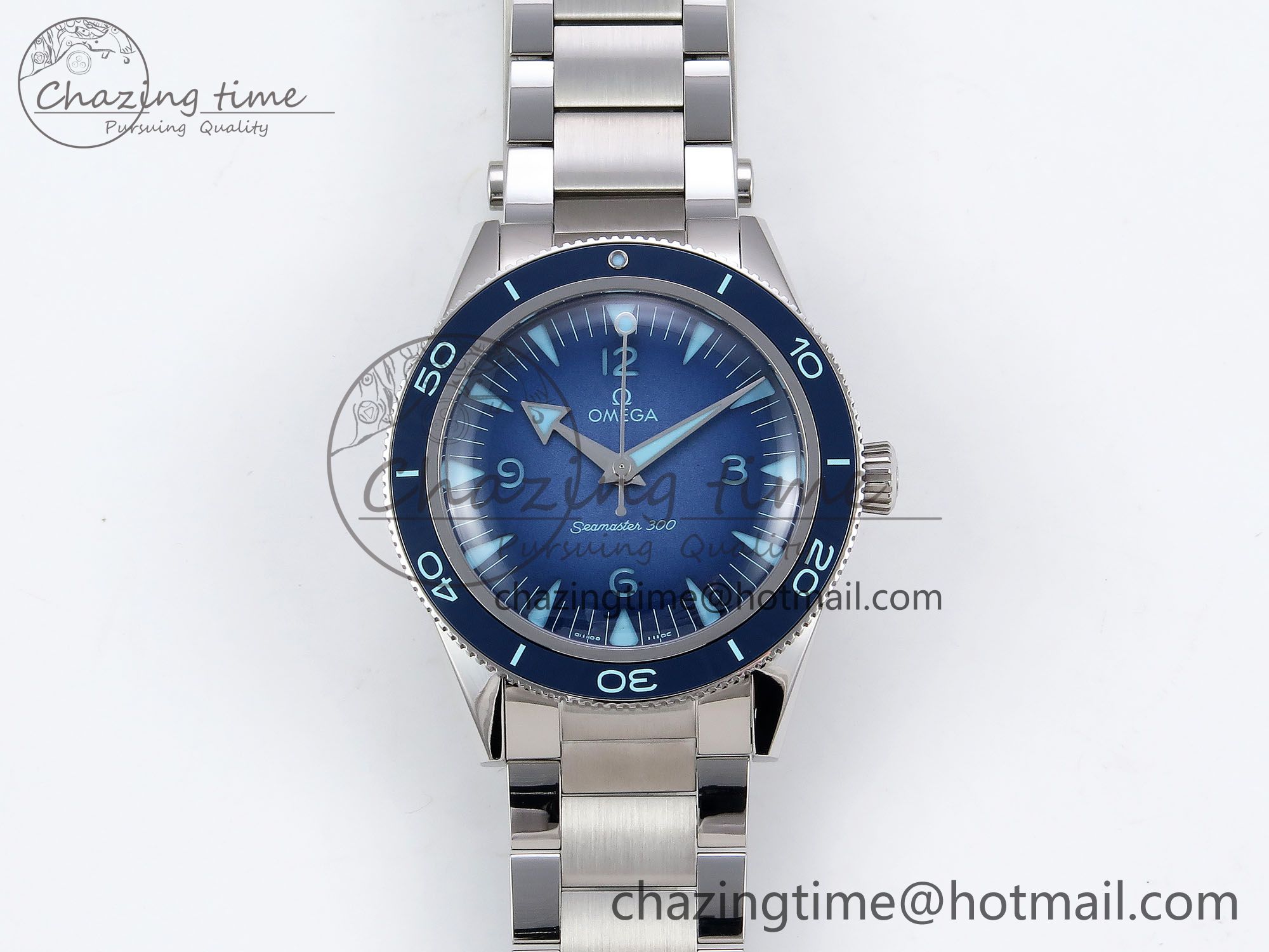 [VS공장]오메가 씨마스터 300 Heritage Blue Dial on SS Bracelet A8912 Super Clone