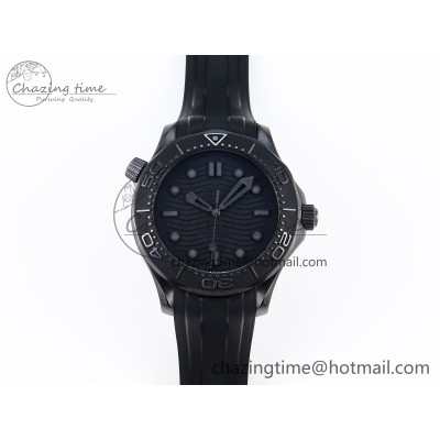 [VS공장]오메가 씨마스터 300 43.5MM BLACK CERAMIC  BLACK DIAL ON BLACK RUBBER STRAP A8806