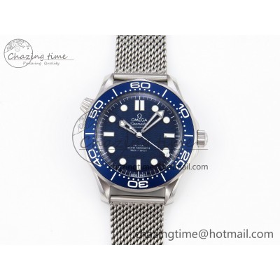 [VS공장]오메가 씨마스터 300 James Bond 007 60th Anniversary  Blue Dial on Mesh Bracelet A8806