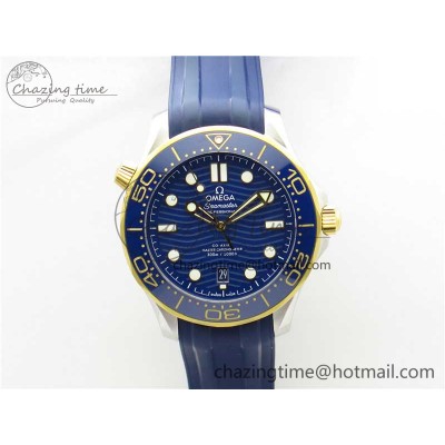 [VS공장]오메가 씨마스터 300 YG Bezel Blue Dial on Blue Rubber Strap A8800