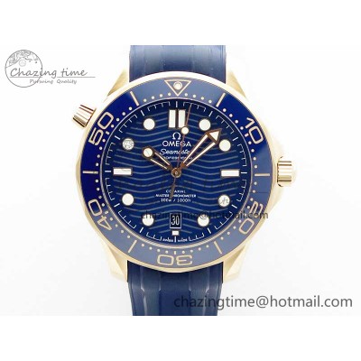 [VS공장]오메가 씨마스터 300 RG Blue Ceramic  Blue Dial on Blue Rubber Strap A8801