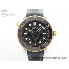 [VS공장]오메가 씨마스터 300  RG Bezel Black Dial on Black Rubber Strap A8800